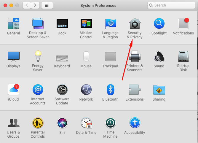 System Preferences - Security & Privacy