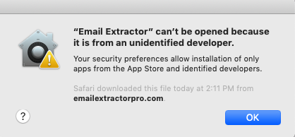 Unblock Email Extractor for Mac