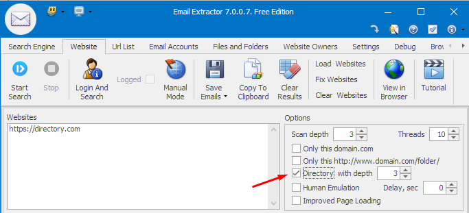 Directory Search Mode