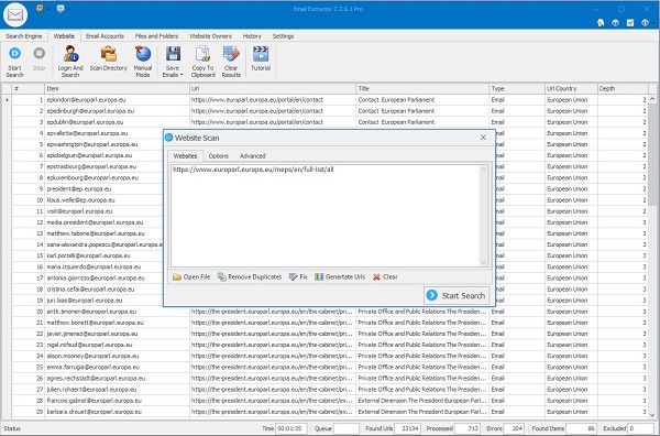 How to Extract Email Addresses from a Website