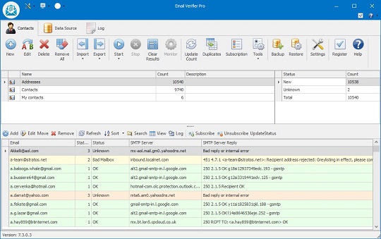 Email Verifier Software Screenshot